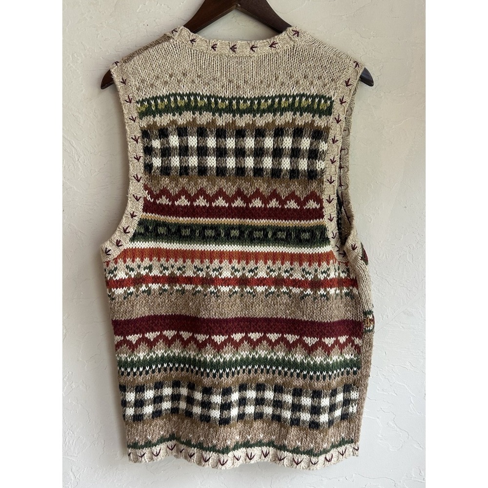 Vintage Heirloom Collectibles Novelty Sweater Vest XL Country Fall Farm Retro - Picture 2 of 7
